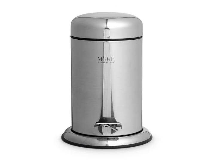 Moeve Treteimer Push, Silberfarben, Metall, 29.5 cm, Haushalt & Reinigung, Reinigung, Mülleimer & Abfallsammler