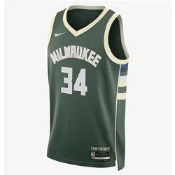 Nike, Herren, Fussballtrikot, NBA Milwaukee Bucks Giannis Antetokounmpo Statement 2022 Trikot Herren (3XL), Grün