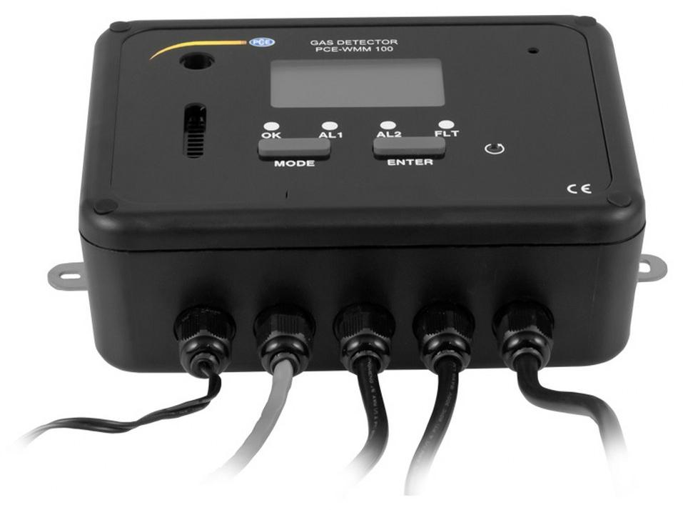 PCE Instruments PCE-WMM 100 CO2 Warnanlage für Kohlenstoffdioxid und Sauerstoff |Haupt- und Remoteeinheit| 0...50000 ppm
