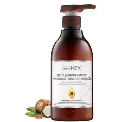 Saryna Key, Shampoo, Tiefenreinigendes Shampoo für fettiges Haar und Kopfhaut 300ml 10.14oz - pH-Balanced - Paraben & (Flüssiges Shampoo, 300 ml)