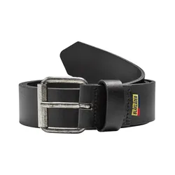 Ledergürtel "4052" - 85cm - schwarz