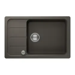 Formhaus D-100LS-U Asphalt (FOMD100LSUGAS) Unterschrank 60 cm Unterbauspüle CRISTALITE®
