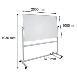 Franken Stativdrehtafel »U-Act!Line« 200x100 cm weiß