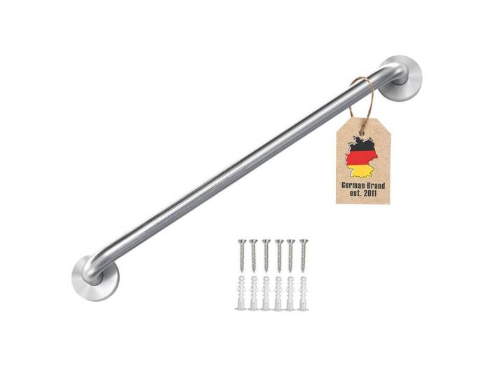Intirilife Handtuchhalter 80/1.9 cm (Gebürstet), Silberfarben, Metall, 5x7x80 cm, Badezimmer, Badezimmerausstattung, Handtuchhalter
