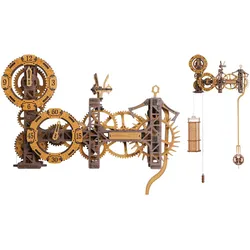 WoodenCity Steampunk Gearworks Wall Clock
