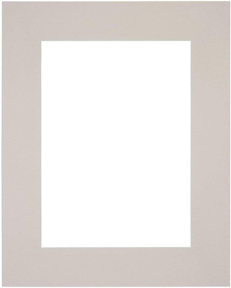 Passe-Partout fotolijst grijs karton met rechte rand 20x25 cm