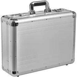 Alumaxx Attachékoffer Taurus A4 mit Reißverschluss silber, 46x34x16 cm