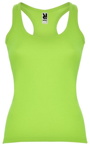 Débardeur personnalisé côtelé en coton 220 g/m² Carolina S VERT MANTIS