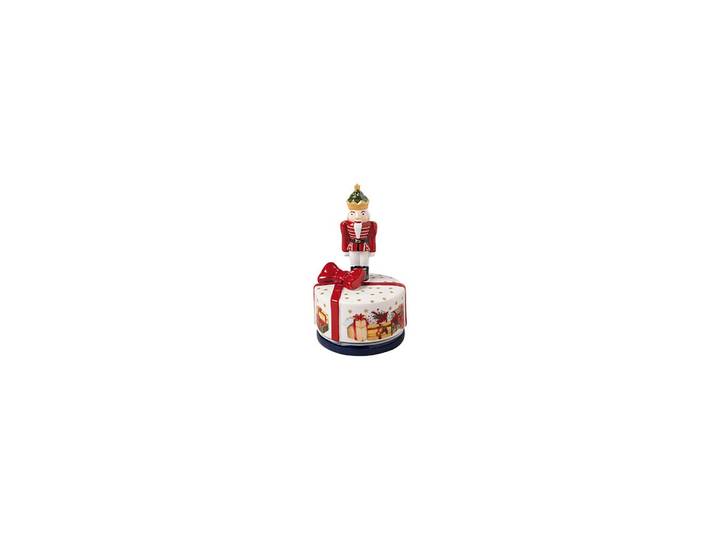 SPIELUHR NUSSKNACKER Nostalgic Melody bunt 14,6 cm