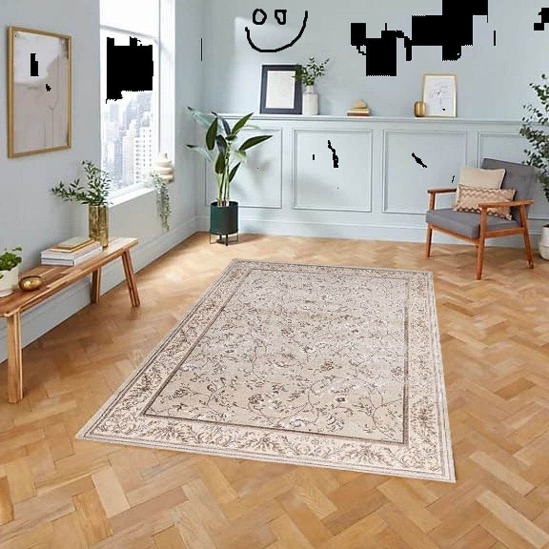 Lark Manor Oriental Area Rug Beige Rectangle 160 x 230 cm