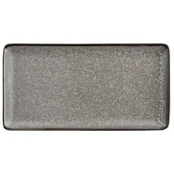 Gastronoble Olympia Mineral rechteckige Teller | 23 x 12cm | Porzellan | 12 flache Teller