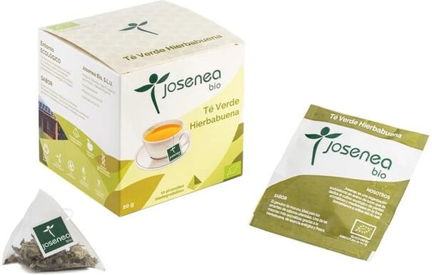 Josenea Bio Chá Verde Com Hortelã-Pimenta Bio Saquetas 10 Unds