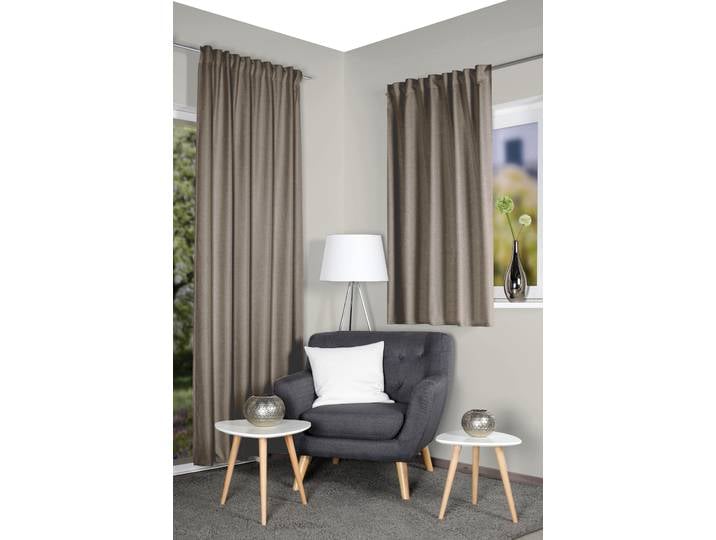 Rideau thermique Eskamio 135 x 145cm Marron/Marron