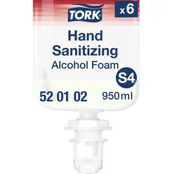 Tork Desinfizierender Hand Alkohol Schaum S4, dermatologisch getestet, 6 x 1000 ...