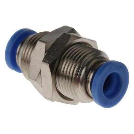 RS PRO Bulkhead Adaptor, 6 mm (Rohrverschraubung) (9160823)