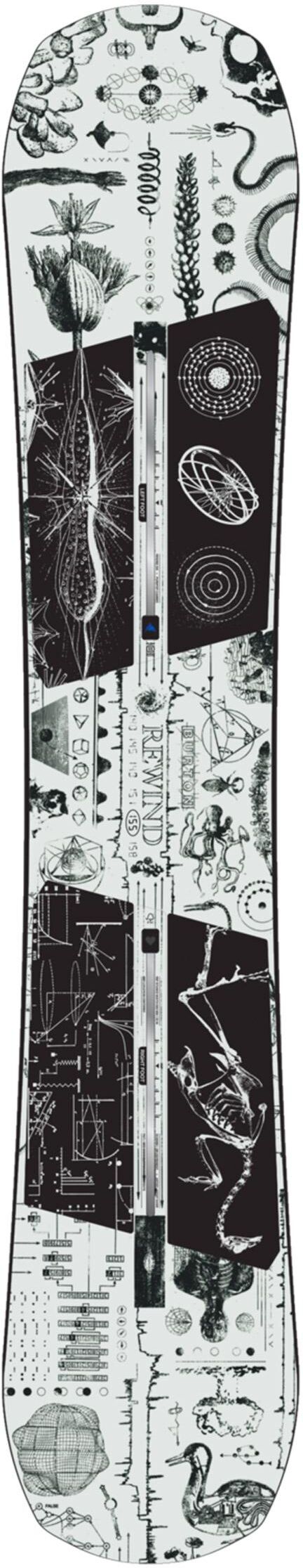 Burton  - Pack Planche Snowboard Rewind Zine - 148 + Beam - Planche Snowboard