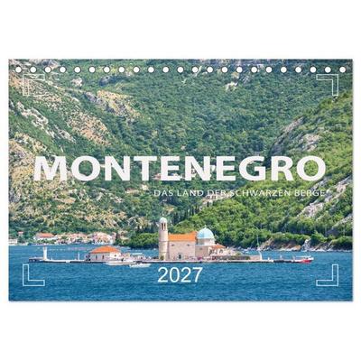 Montenegro - Das Land der schwarzen Berge (Tischkalender 2027 DIN A5 quer), CALVENDO Monatskalender