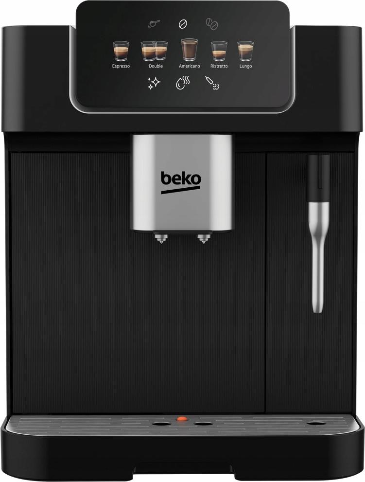 Beko Druckkaffeemaschine 19 Bar 1350 W mit einstellbarer Düse, Lcd, schwarz