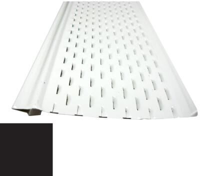 US Aluminum Inc. US Aluminum Leaf Shelter Gutter Guard 5 Inch - Black - 25 Pieces - 100 Linear Feet