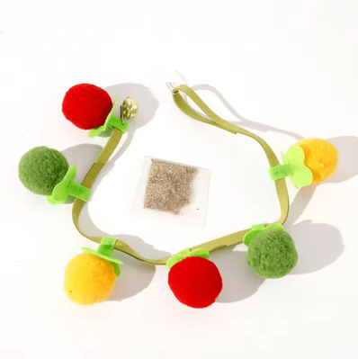Inspire Curations Felt Bell Cat Teaser Toy Interactive Hanging Toy For Curious Cats & Kittens colorful