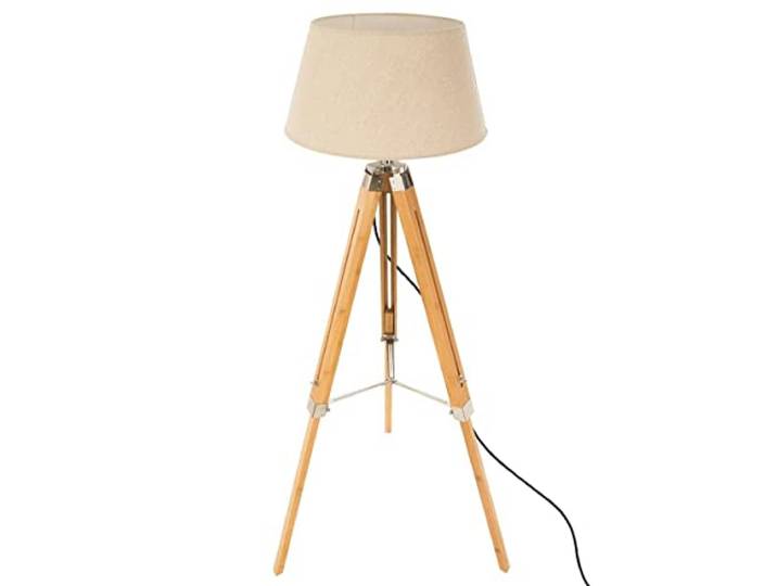 AC-Déco Lampadaire trépied en Bambou - H 146 cm