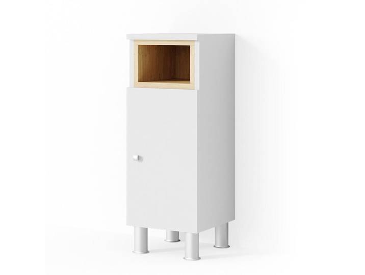 Vicco Midischrank Aquis Weiß 30 x 81.8 cm, Holzwerkstoff, Rechteckig, 30x81.8x30 cm, Badezimmer, Badezimmerschränke, Midischränke