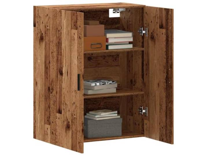 KTHLBRH Wandschrank aus technischem Holz, 69,5 x 34 x 90 cm Mit Türen, großem Raum, Wandmontage, praktischen Griffen, robust