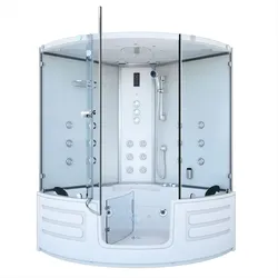 AcquaVapore Dampfdusche Whirlpool Dusche Duschkabine K70-WS-TH-SC 150x150cm aktive Schlauch-Reinigung