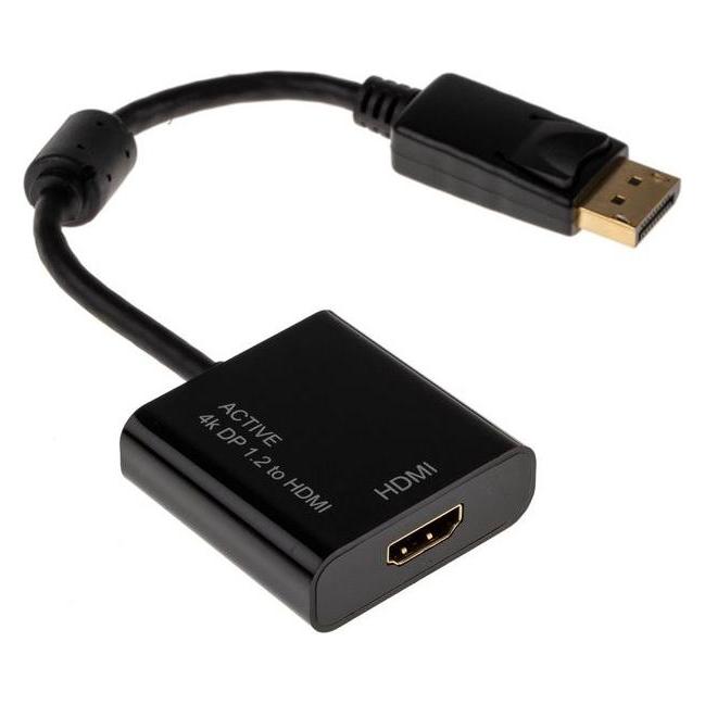 RS PRO HDMI-Adapter Female HDMI - Male DisplayPort, 150mm (1954279)