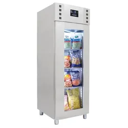 CombiSteel Kühlschrank Edelstahl Glastür Mono Block 700 Ltr