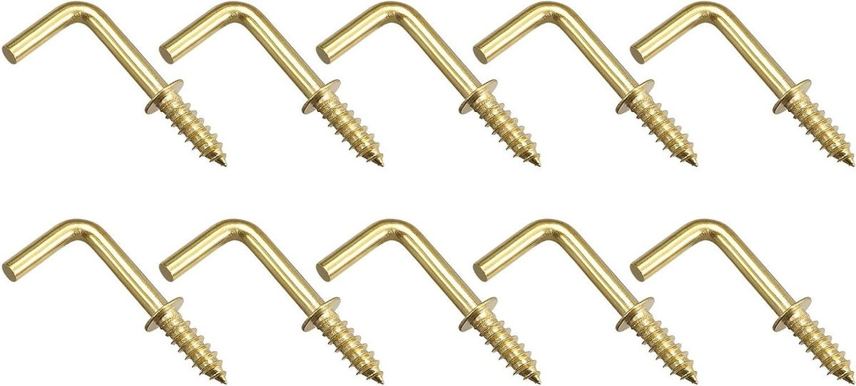 50 stuks L-vormige metalen plafondhaken van 25mm voor buiten, keuken en badkamer decoratie