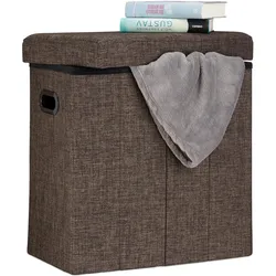 Relaxdays, Hocker, Sitzhocker (46 x 25.50 x 49.50 cm)
