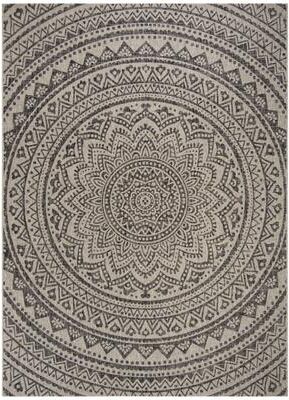 SAFAVIEH Courtyard Fran Mandala Indoor/ Outdoor Waterproof Patio Backyard Rug