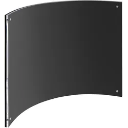magnetischer Bilderrahmen, gebogen transparent, schwarz | 200x300 mm/A4, Acryl (PMMA)