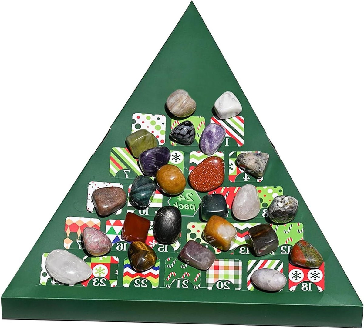 Unieke Kerst Adventskalender met Minerale Ontdekkingen voor Volwassenen - 24 Dagen Countdown
