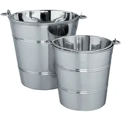 Eimer, hochglanzpoliert, 15-1, 10L