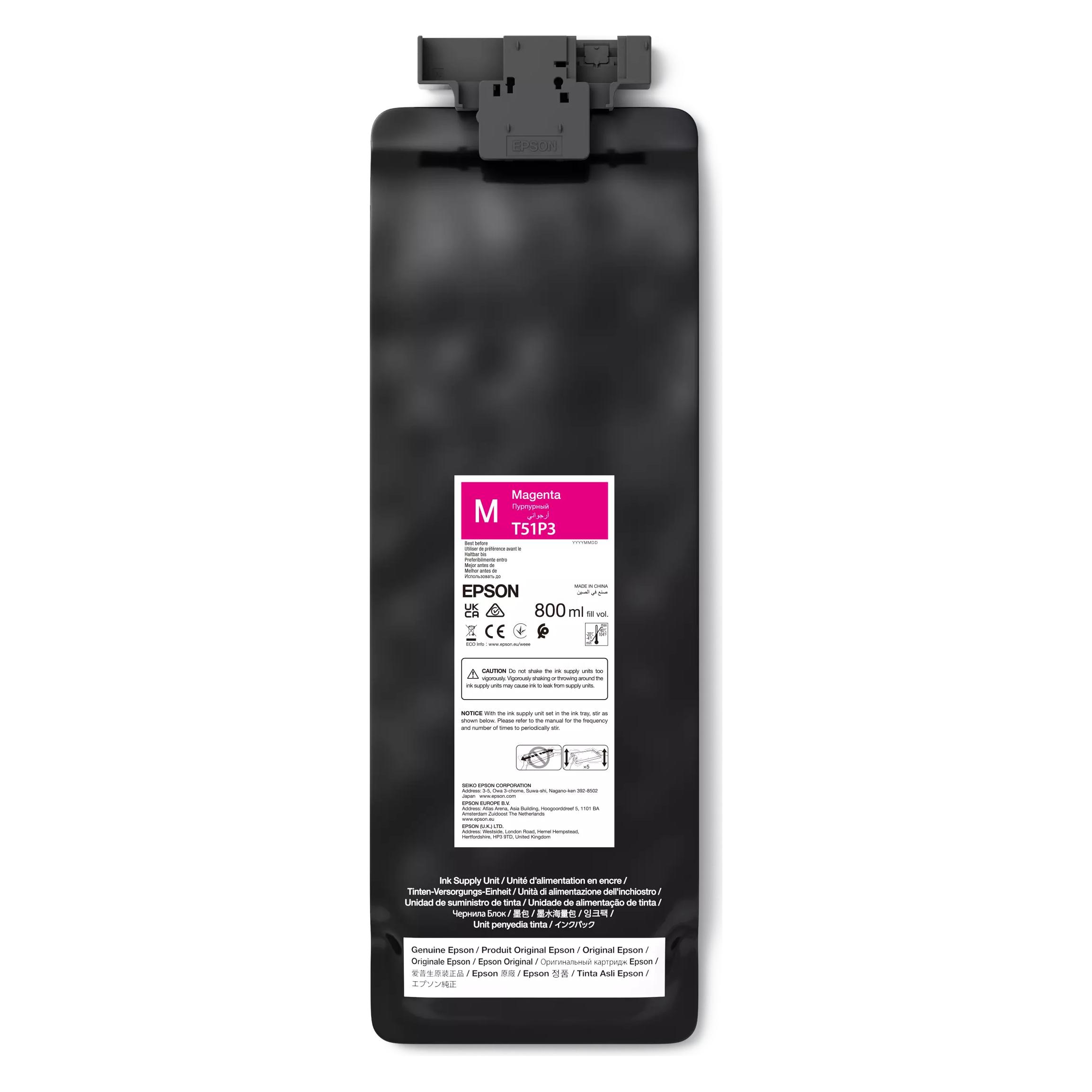 Epson Printer accessories UltraChrome GS3 Magenta T51P300 (800ML) (M) (C13T51P300)