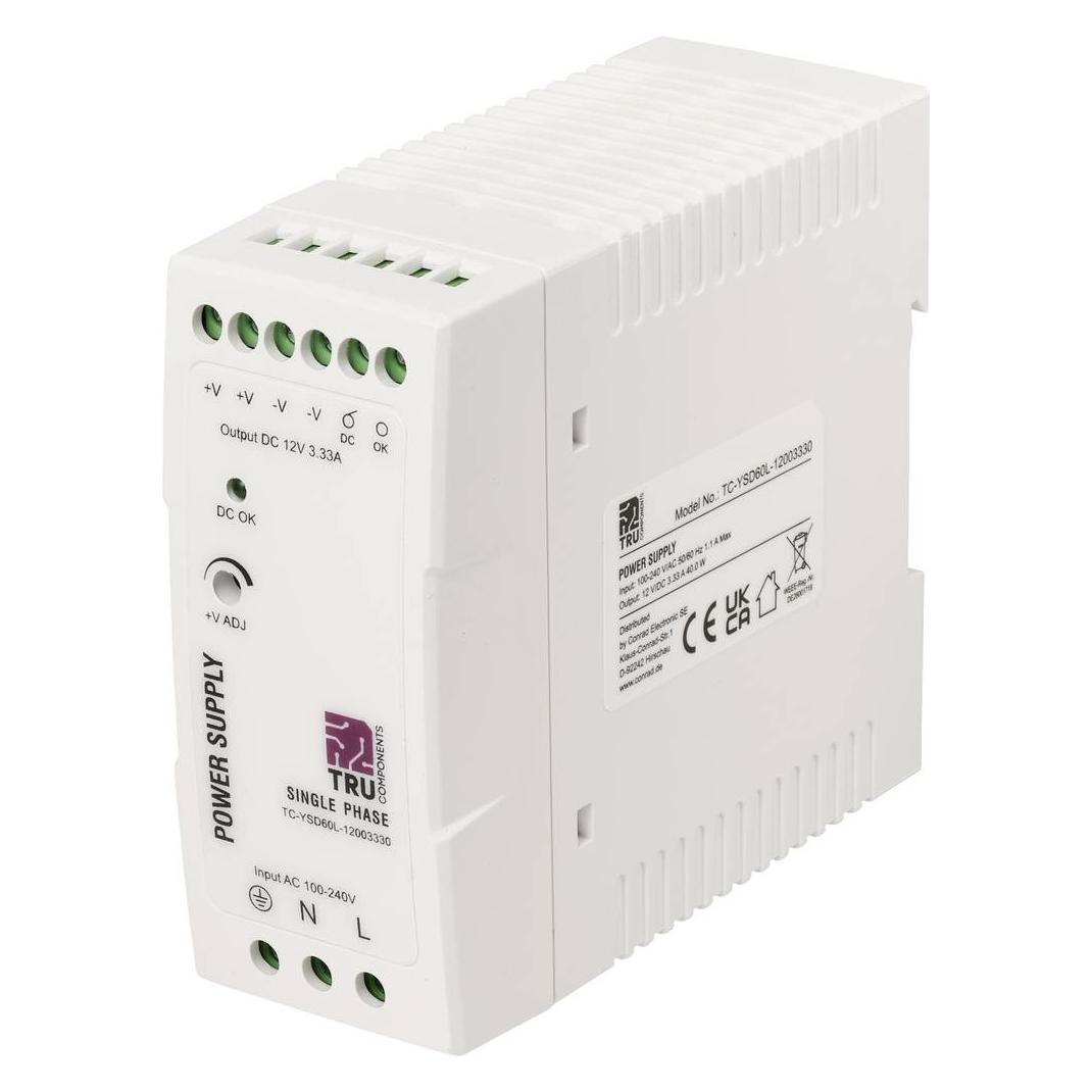 Tru Components TC-14382288 Hutschienen-Netzteil (DIN-Rail) Verbrauch (StandBy) 0 (TC-14382288)