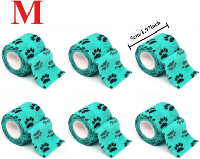 Inspire Picks FlexCare Self Adhesive Pet Bandage Wrap For Dogs & Cats 6pcs Lakegreenclaw M
