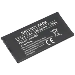 AccuCell Akku passend für Microsoft Lumia BV-T3G, Lumia 650, Lumia 650 DS 3,8 Volt 2000mAh