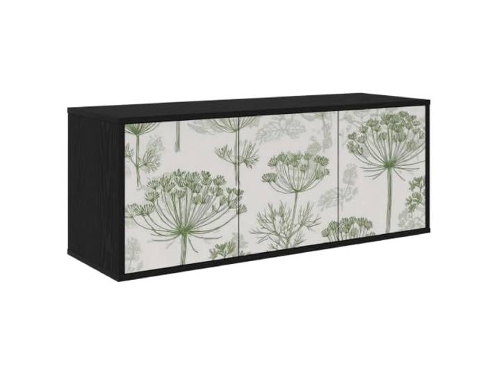 GKMBCVDFR Wandmontierter TV-Schrank Gotha 102x33x40 cm Holzwerkstoff Holzwerkstoff, schwebendes Design, Stauraum, dekoratives Muster, einfache Pflege