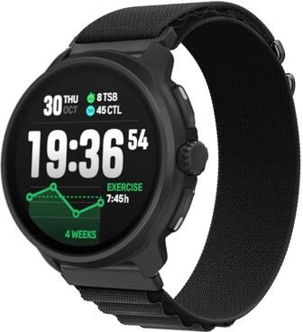 Everyday Crate Suunto Race 2 Nylon Watch Strap Alpine Loop Replacement Watch Band Adjustable Wristband black