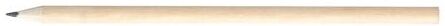 Crayon rond personnalisé brut en peuplier 17 cm