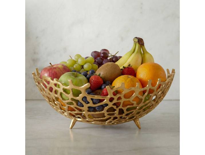 Obstschale Dhadan Ø 46cm Gold/Gold