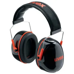 uvex K3 Kapselgehörschutz K3 SNR 33 dB Größe S/M/L schwarz/rot - 2600003 - schwarz/rot