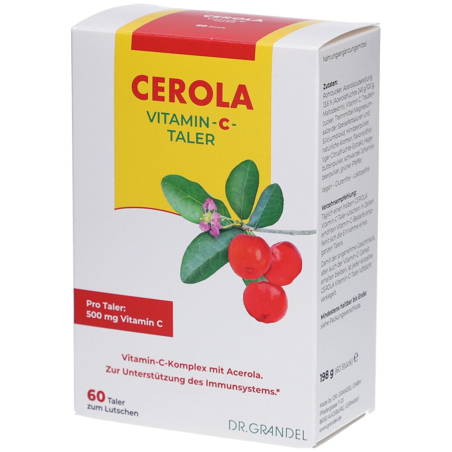 Cerola Vitamin C Taler Grandel 60 St Bonbons