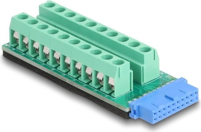 Delock USB-stopcontact naar klemmenblokadapter, 20-polig