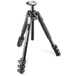 Manfrotto 190XPRO4 Stativ ohne Kopf, Mittelsäule 90° schwenkbar