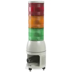 Schneider Electric XVC1B3HK Signalsäule 100mm 24 V Sirene, Dauer-/Blinklicht-LED, grün/orange/rot