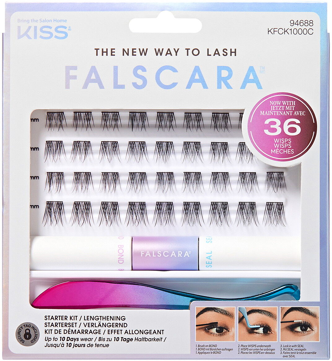 KISS Falscara Kit iniziale per ciglia (36 pezzi)